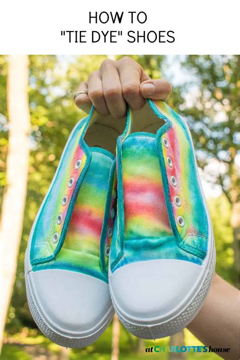 How To Tie Dye Shoes With Sharpie Markers At Charlotte S House