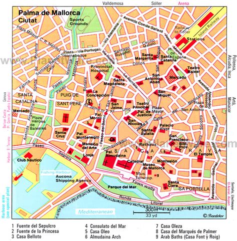 Palma de Mallorca Map - Spain