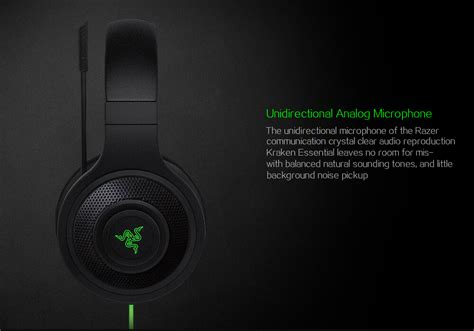 Razer Kraken Essential Gaming Headset with Mic Black