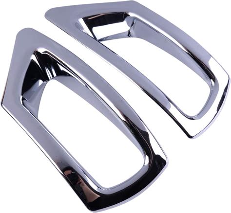 Amazon Beler 2Pcs ABS Chrome Rear Fog Light Lamp Trim Cover Fit