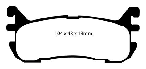 EBC Brakes DP31003C Redstuff Ceramic Low Dust Disc Brake Pad Set 2