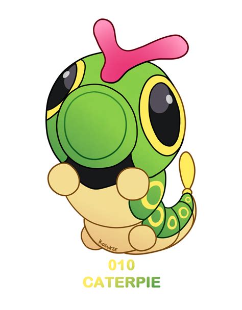 010 Caterpie By Kosukie On Deviantart