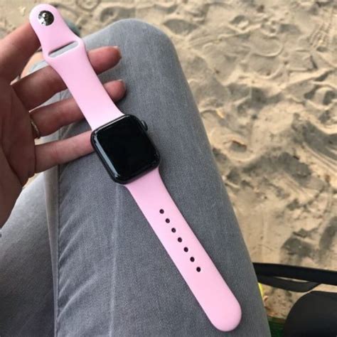 Bright Sports Silicone Apple Watch Bands - Light Pink