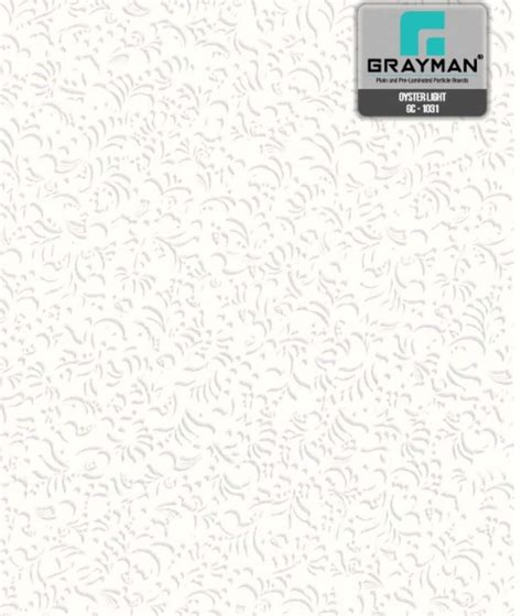 Grayman Oyster Light GC 1031 Pre Laminated Particle Board Thickness