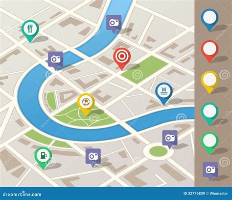 City Map Vector Illustration | CartoonDealer.com #52390074