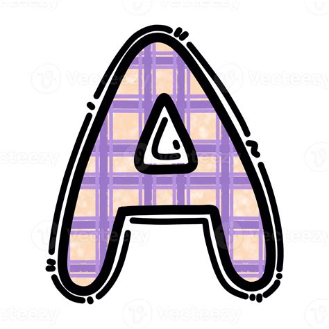 alphabet letter png plaid pattern graphic  png