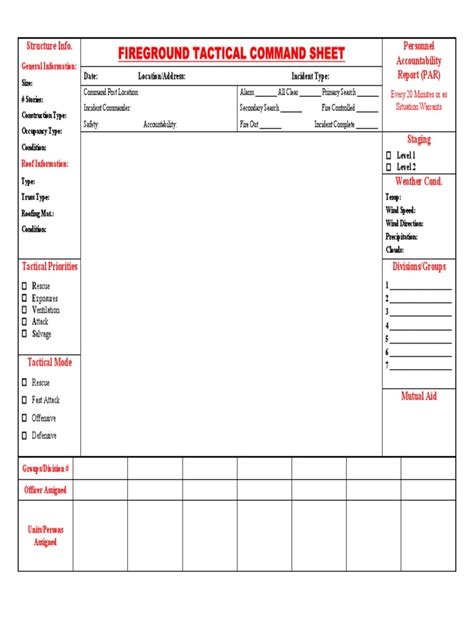 Southern Nevada Fire Operations Worksheets Library