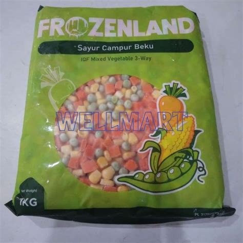 Jual Frozenland Mixed Vegetables Sayur Campur Beku 1 Kg Frozen Food