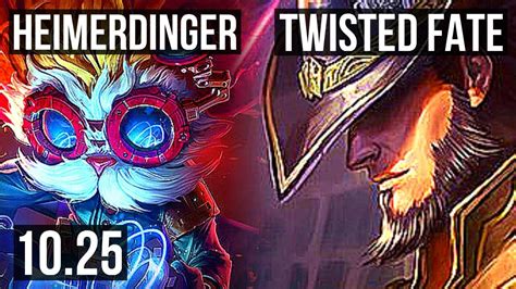 HEIMERDINGER Vs TWISTED FATE MID 8 0 5 1 4M Mastery Legendary