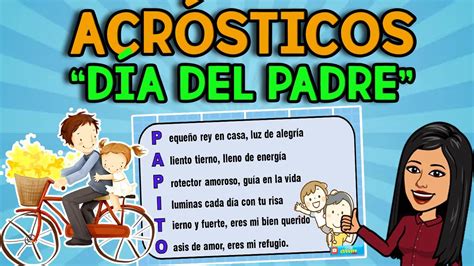 AcrÓsticos Para El DÍa Del Padre I Ejemplos FÁciles Youtube