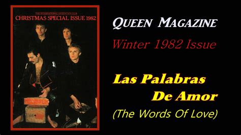 Queen Las Palabras De Amor The Words Of Love Youtube