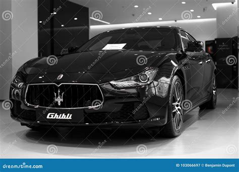 Black Maserati Ghibli editorial photography. Image of italian - 103066697