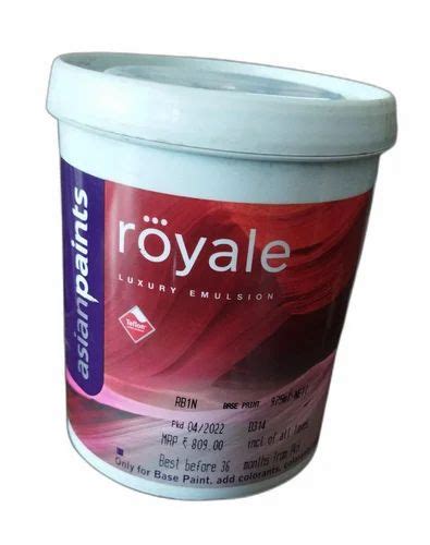 Asian Royale Shyne Luxury Emulsion Paint 1 Ltr At Rs 809 Bucket In