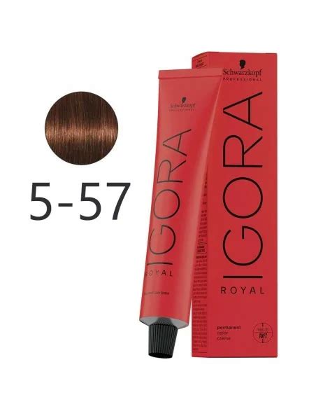 Schwarzkopf Igora Royal 5 57 Castaño Claro Dorado Cobrizo Coserty