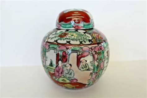 Ancien Pot Gingembre En Porcelaine De Chine Asie Signature Eur