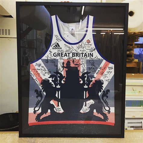 A Rather Fabulous Framing Commission Signed Team GB Kit Designed By