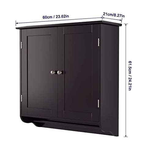 SOMY Bathroom Wall Cabinet Over The Toilet Space Saver Storage Cabinet