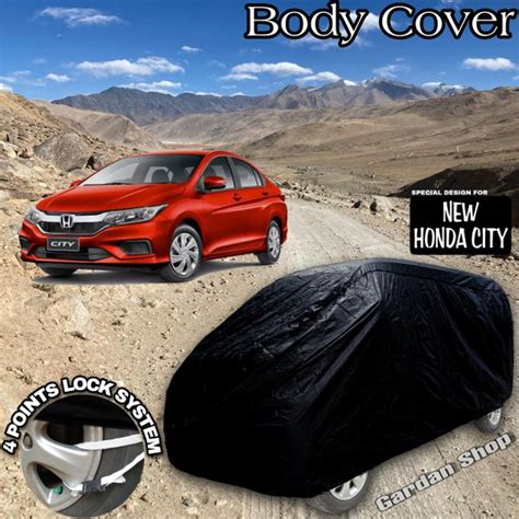 Jual Sarung Mobil NEW HONDA CITY Hitam POLOS Body Cover New Honda City