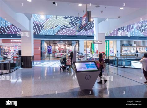 Westfield Parramatta Shopping Mall Centre Floor Level With Shops And