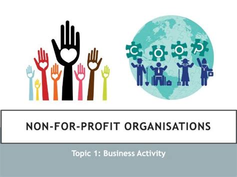 Non For Profit Organisation Lesson Gcse Business Teaching