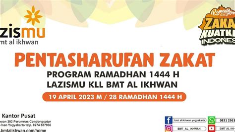 Pentasharufan Zakat Maal Baitul Maal Al Ikhwan LazisMu BMT AL IKHWAN