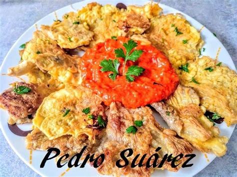 Setas En Salsa De Pimientos Del Piquillo Pedro Suarez Y Sus Recetas