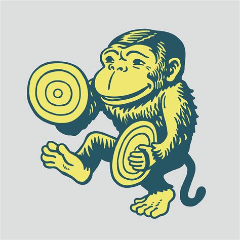 Monkey Clanging Cymbals Drawing by CSA Images - Fine Art America