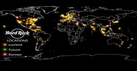 Current, former and future Hard Rock locations around the World [OC ...