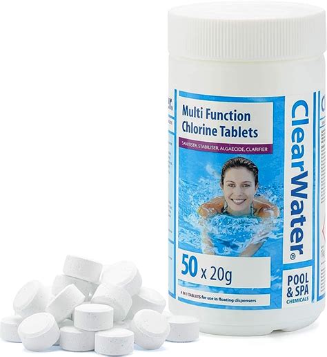 Clearwater Ch Kg Multifunction Chlorine Tablets In Dispenser