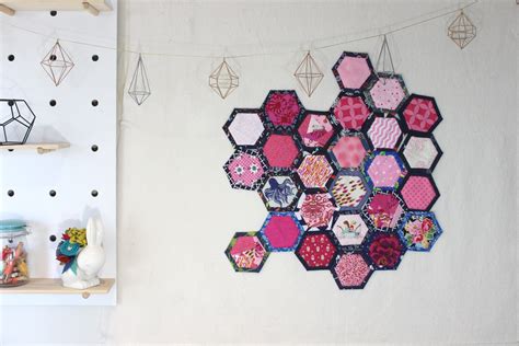 Quilt As You Go Hexagons Tutorial Hexyalong Raspberry Spool