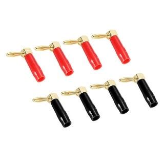 Banana Plugs Degree Jack Connector Screw Type Mm Gold Plated Copper