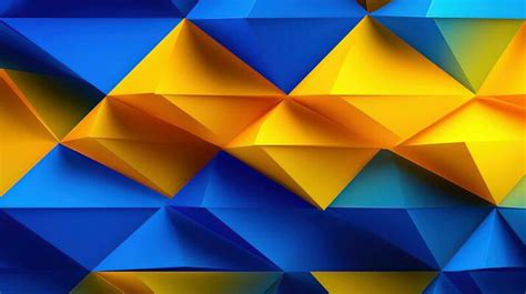 Blue And Yellow Geometric Background Stock Photos, Images and ...