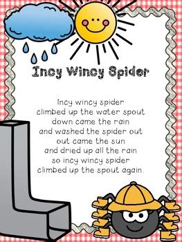 Incy Wincy Spider Nursery Rhyme Activity Pack By Miss Lynch S Class