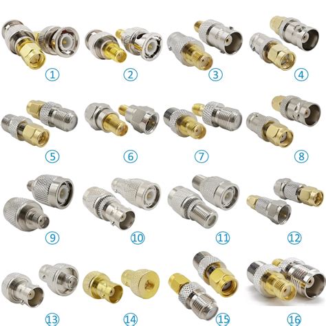 Adaptador Coaxial Sma Bnc Rf De Piezas Conector De Extensi N De