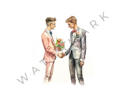 Lgbtq Wedding Same Sex Couples Clipart Bundles Invitation Etsy