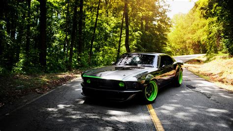 Old Ford Mustang Tuning HD Wallpaper - WallpaperFX