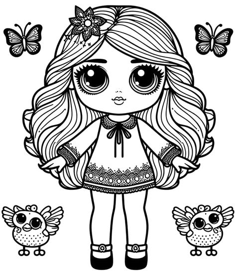 L.O.L. Surprise Dolls Coloring Pages - 40 Different Coloring Sheets