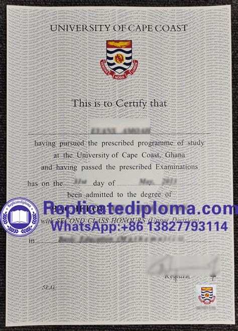 Buy Fake University Of Cape Coast Diploma Order UCC Degree