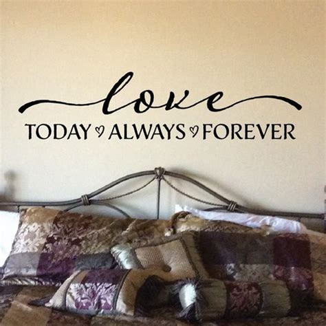 Love Today Always Forever Vinyl Wall Decal Wall Art Hallway Living Room