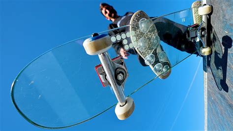 Suction Cup Shoes On A Glass Skateboard Youtube