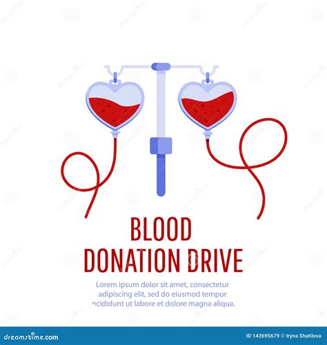 Blood Donation Drive Design Poster Stock Illustration - Illustration of ...