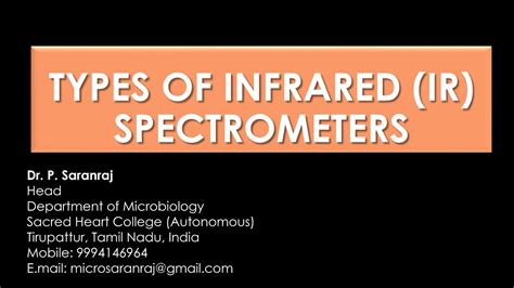 Types Of Infrared Ir Spectrometers Youtube