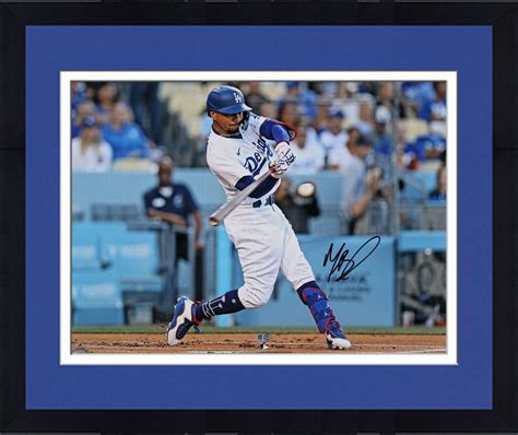 Framed Mookie Betts Los Angeles Dodgers Signed 16x20 White Jersey