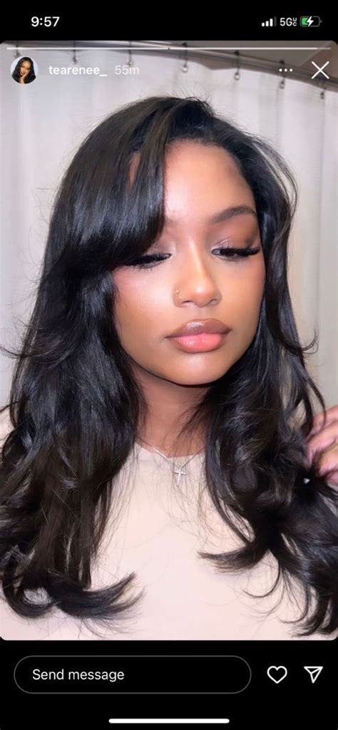 Pin By Shanice Is Nice On Hair In 2024 Silk Press Natural Hair Glamorous Hair Silk Press Hair