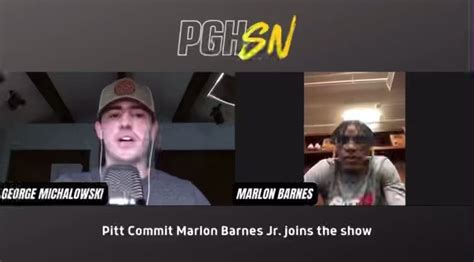 George Michalowski 님의 트위터 Pitt Commit Marlon Barnes Jr on current