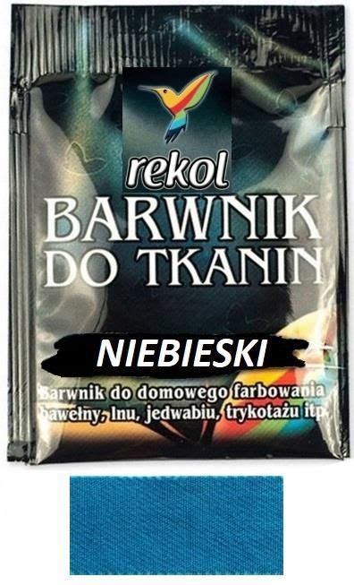 Rekol Barwnik Do Tkanin Do Gotowania Niebieski Ceny I Opinie Ceneo Pl