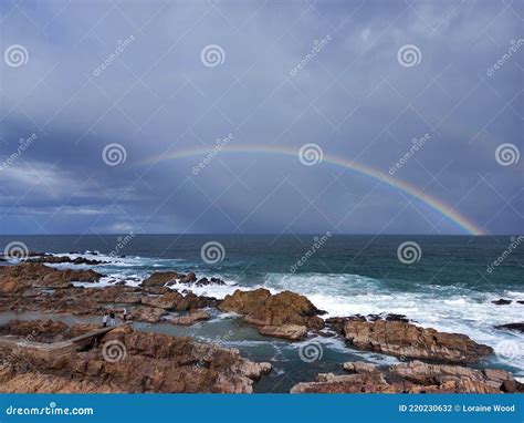 Arco Iris Sobre El Mar Foto De Archivo Imagen De Cielo