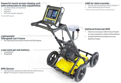 LMX200 Ground Penetrating Radar Utility Locators Locate Pipes Easily