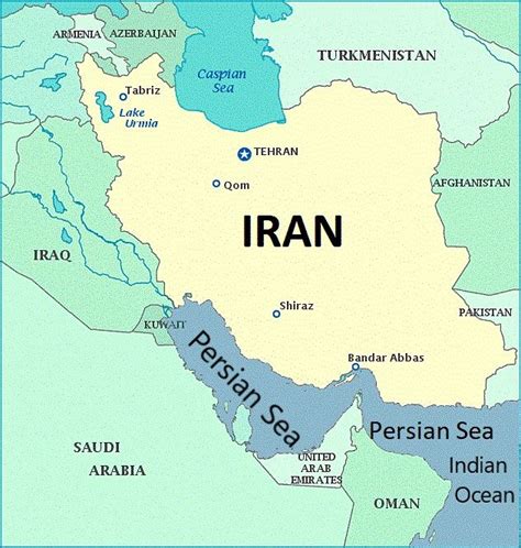 Persian Sea And Indian Ocean Map In 2024 Iran Travel Strait Of