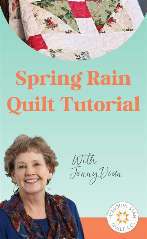 Free Simple Spring Rain Quilt Tutorial For Beginners Patchwork